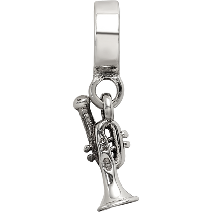 Sterling Silver Reflections Trumpet Dangle Bead