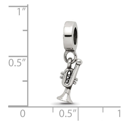 Sterling Silver Reflections Trumpet Dangle Bead