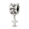 Sterling Silver Reflections Cross Dangle Bead