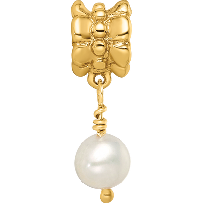 Sterling Silver GP Reflections FW Cultured Pearl Dangle Bead
