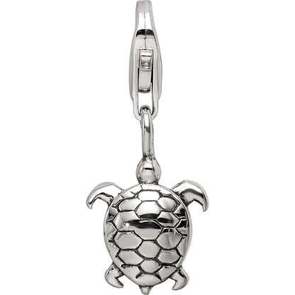 Sterling Silver Reflections Turtle Click-on for Bead