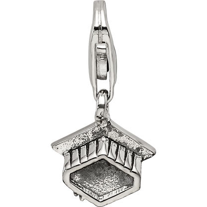 Sterling Silver Reflections Graduation Cap Click-on for Bead