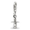 Sterling Silver Reflections Baby Pacifier Click-on for Bead