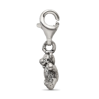Sterling Silver Reflections Teddy Bear Click-on for Bead