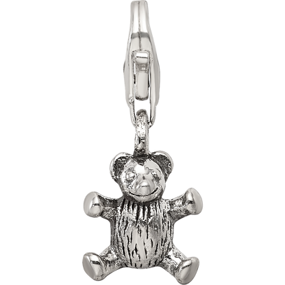 Sterling Silver Reflections Teddy Bear Click-on for Bead
