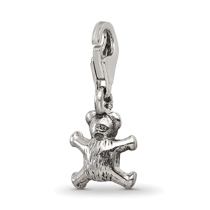 Sterling Silver Reflections Teddy Bear Click-on for Bead