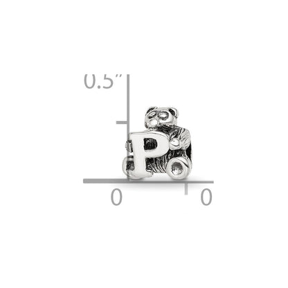 Sterling Silver Reflections Kids Letter P Bead
