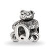 Sterling Silver Reflections Kids Letter Q Bead