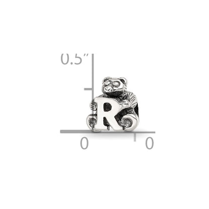 Sterling Silver Reflections Kids Letter R Bead