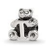 Sterling Silver Reflections Kids Letter T Bead