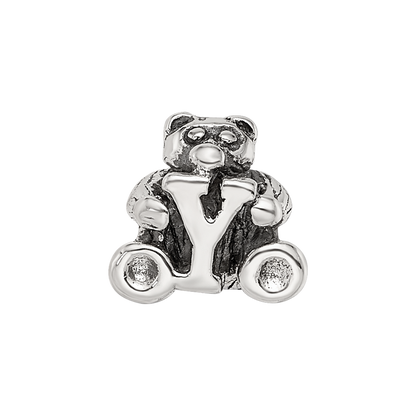 Sterling Silver Reflections Kids Letter Y Bead
