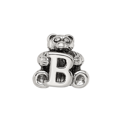 Sterling Silver Reflections Kids Letter B Bead