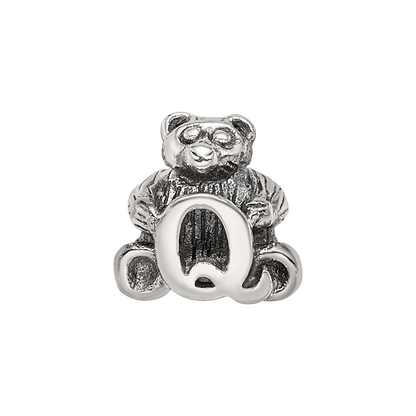 Sterling Silver Reflections Kids Letter Q Bead