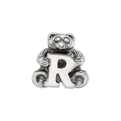 Sterling Silver Reflections Kids Letter R Bead