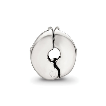 Kids Collection Sterling Silver Reflections Floral Pattern Clip Bead