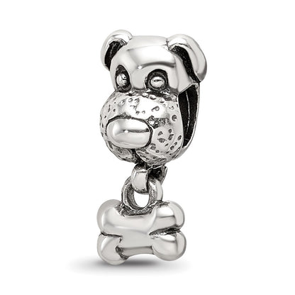 Sterling Silver Reflections Kids Dog & Bone Bead