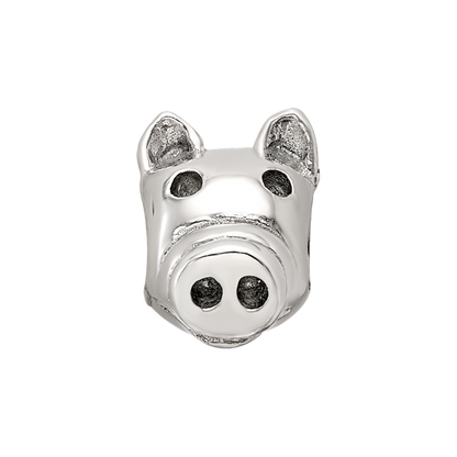 Sterling Silver Reflections Kids Pig Bead