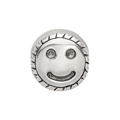 Sterling Silver Reflections Kids Smiley Face Bead