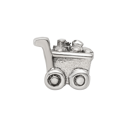 Sterling Silver Reflections Kids Shopping Cart Bead