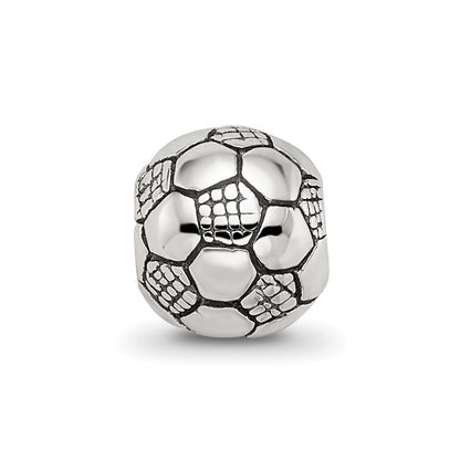 Sterling Silver Reflections Kids Soccer Ball Bead