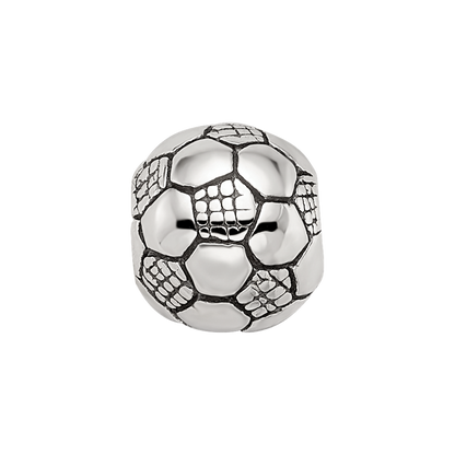 Sterling Silver Reflections Kids Soccer Ball Bead