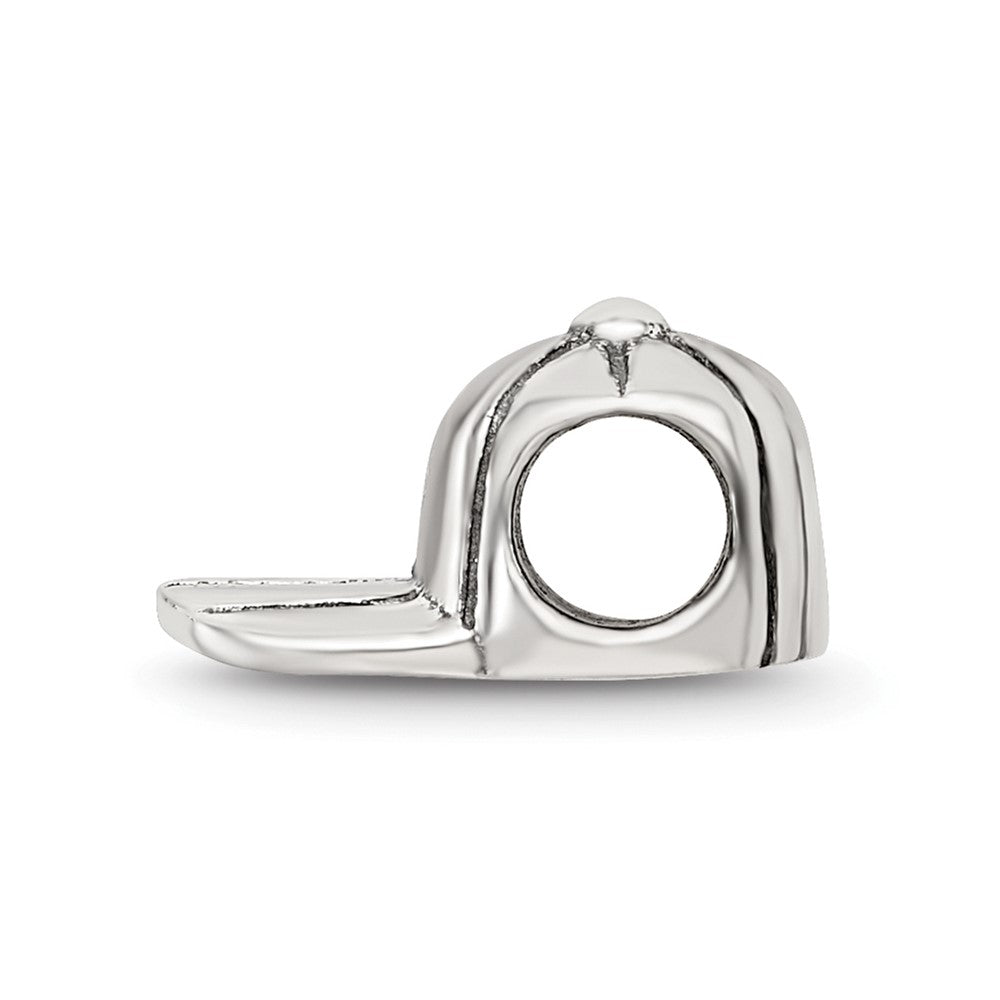 Sterling Silver Reflections Kids Baseball Cap Bead