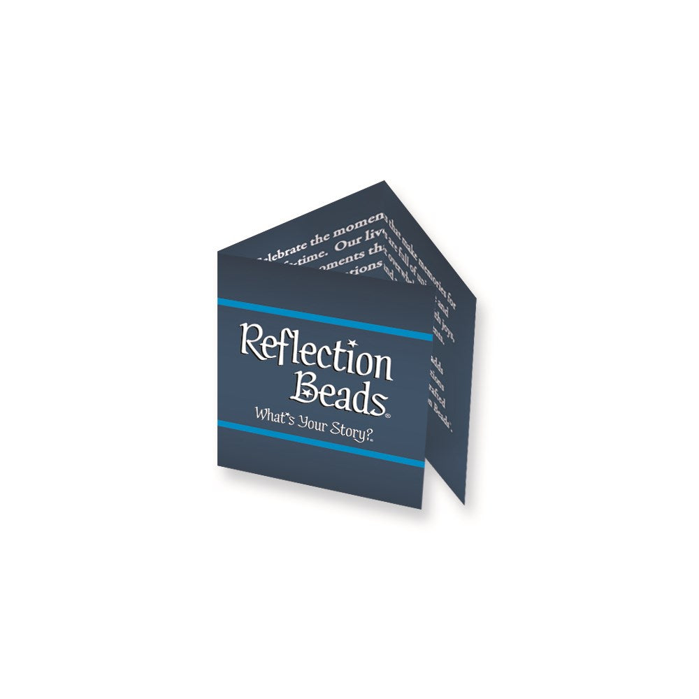 100 piece 3 panel 1 3/8 in x 1 5/8 in Blue Reflections Romance Card