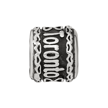 Sterling Silver Reflection Heart Boarder Personalized Bead