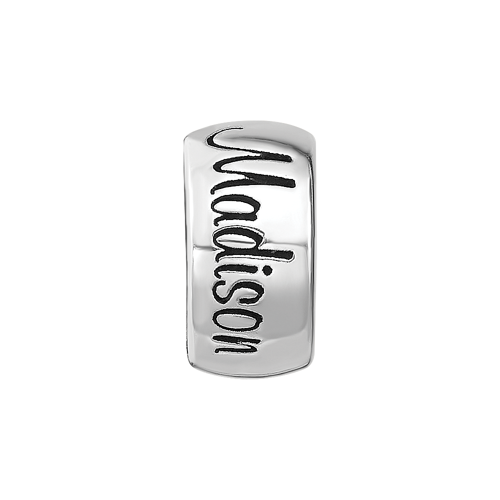 Sterling Silver Reflection Personalized Bead