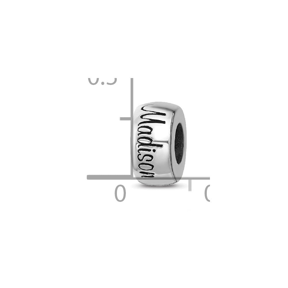 Sterling Silver Reflection Personalized Bead