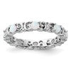 Sterling Silver Stackable Expressions Created Opal Ring