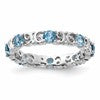 Sterling Silver Stackable Expressions Blue Topaz Ring