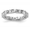 Sterling Silver Stackable Expressions Created White Sapphire Ring