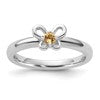Sterling Silver Stackable Expressions Citrine Ring