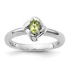 Sterling Silver Stackable Expressions Peridot Ring