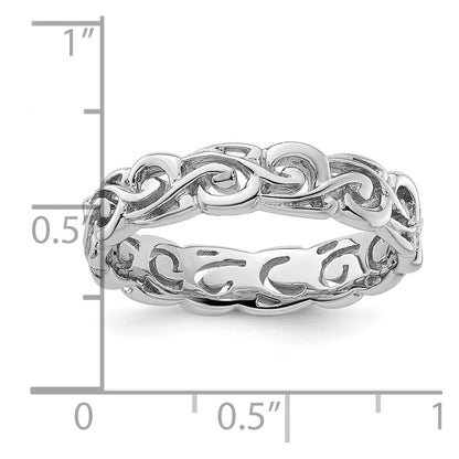 Sterling Silver Stackable Expressions Polished Ring