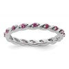 Sterling Silver Stackable Expressions Rhodolite Garnet Ring