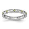 Sterling Silver Stackable Expressions Peridot Ring