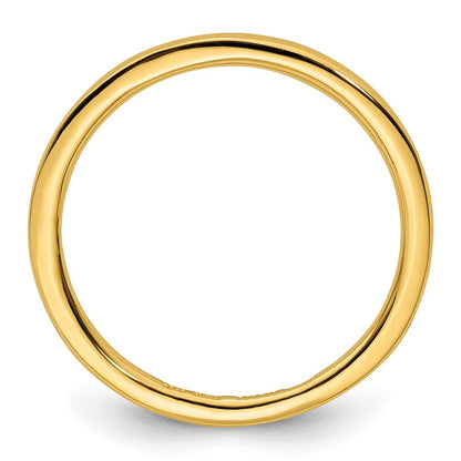 Sterling Silver Stackable Expressions Gold-plated Polished Ring