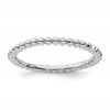 Sterling Silver Stackable Expressions Rhodium Ring