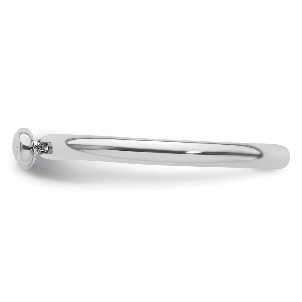 Sterling Silver Stackable Expressions Rhodium Infinity Symbol Ring
