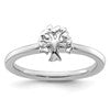 Sterling Silver Stackable Expressions Rhodium Tree Ring