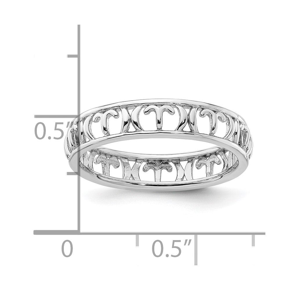 Sterling Silver Stackable Expressions Aries Zodiac Ring