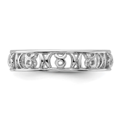 Sterling Silver Stackable Expressions Taurus Zodiac Ring