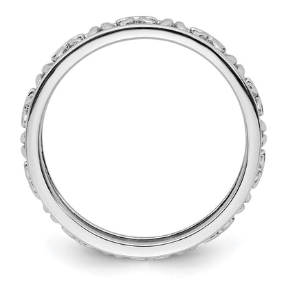 Sterling Silver Stackable Expressions Pisces Zodiac Ring