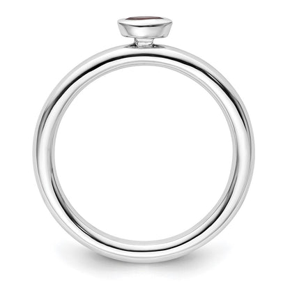 Sterling Silver Stackable Expressions Rhodolite Garnet Ring
