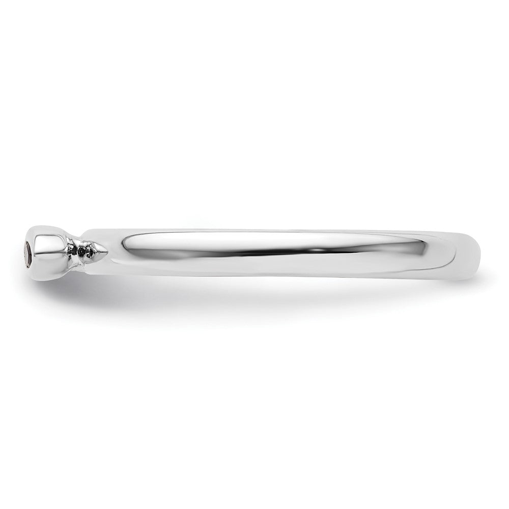 Sterling Silver Stackable Expressions Created Sapphire Ring