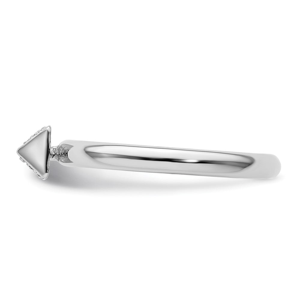 Sterling Silver Stackable Expressions Diamond Ring