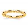 Sterling Silver Stackable Expressions Gold-plated Ring