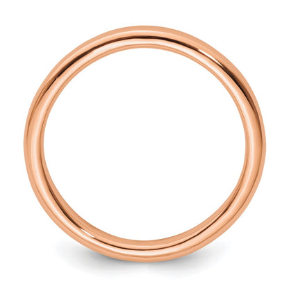 Sterling Silver Stackable Expressions Rose Gold-plated Polished Ring
